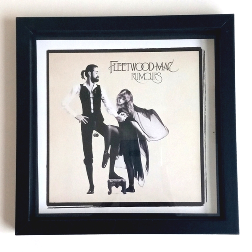 Fleetwood Mac Rumors Mini Framed Album Wall Hanging Art Home Decor 7” x7”